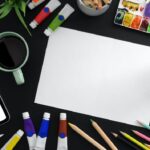 color pencils and paper