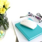 Books and flower